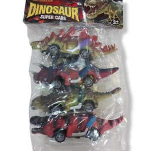 JUGUETE CARRITO DINOSAURIO 4PCS