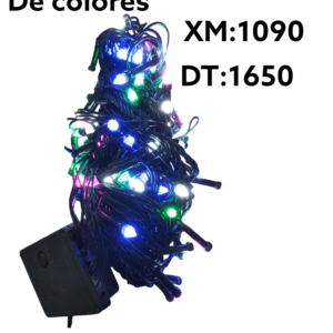 LUZ 100 LED  MULTI COLORES CABLE VERDE 9MTS(100)