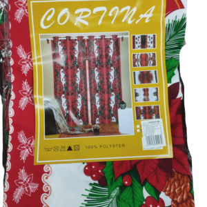 CORTINA NAVIDEÑA 145*200CM