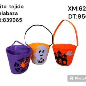 CUBITO TEJIDO CALABAZA PEQUENA PA1100-P 16X20 (300)