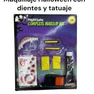 MAQUILLAJE HALLOWEEN CON DIENTES Y TATUAJE 8988A (240)