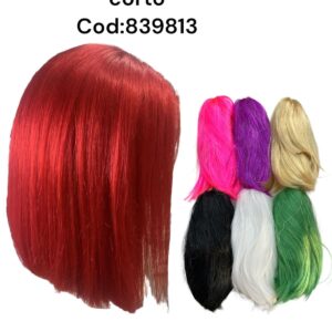 PELUCA LIZO CORTO COLORES MEZCLADO (200)