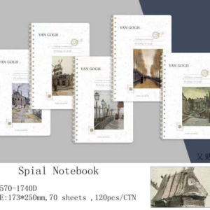 XQB570-1740D B5 CUADERNO ESPIRAL 70 HOJAS 17.3*25CM (120)