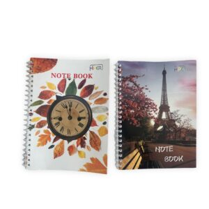 CUADERNO RESORTE FLORES 100(200PAG)HOJAS 21*29CM HIPER