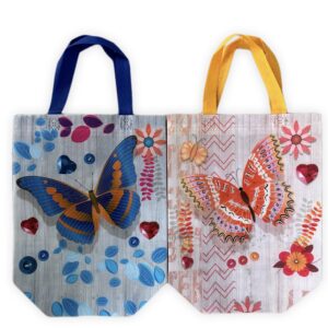 BOLSA REGALO MARIPOSA 27*29*12CM