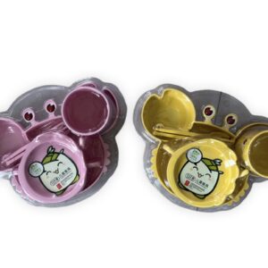 SET DE PLATO CON VASO INFANTIL CON FORMA