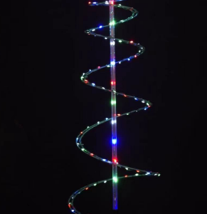 ARBOL NAVIDENO EN ESPIRAL CON ESTRELLA