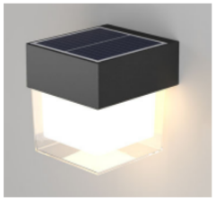 LAMPARA CUADRADA  SOLAR EXTERIOR LUZ BLANCA-AMARILLA 1200mAh