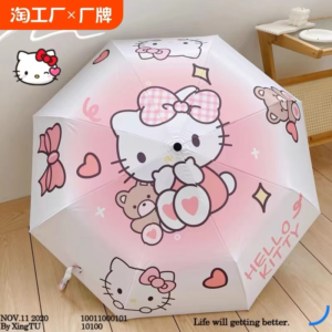 SOMBRILLA HELLO KITTY 55CM8K(100)
