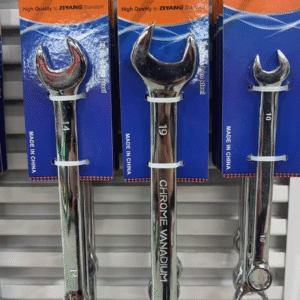 Llave combinada brillante con tarjeta de sujeciÃ³n, 20 piezas