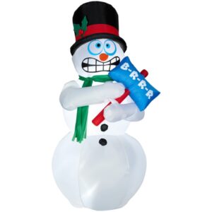 INFLABLE NAVIDENO MUNECO NIEVE 1.8M