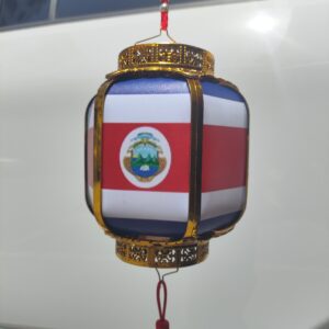 Linterna asiatica con bandera costa rica(96)