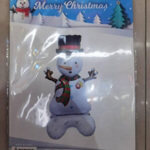 GLOBO INFLABLE MUNECO DE NIEVE 144*67CM