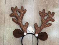 DIADEMA CUERNO DE VENEDO CON LUZ NAVIDENO