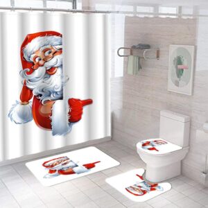 SET DE BANO NAVIDAD TAMANO 180*180CM