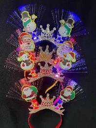 OFETA 2*500 DIADEMAS DE SANTA CLOUS CON LUZ (600)