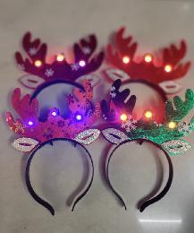 OFERTA 3*1000 DIADEMAS DE OREJAS DE VENADO CON LUZ (600)