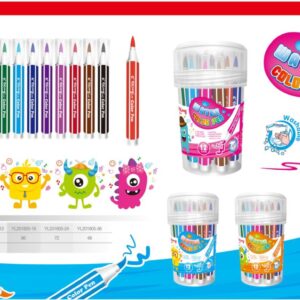 ESCOLAR COLORES ACUARELA YL201805-24*CAJITA*(72)